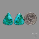 Chrysocolla In Malchite Pair