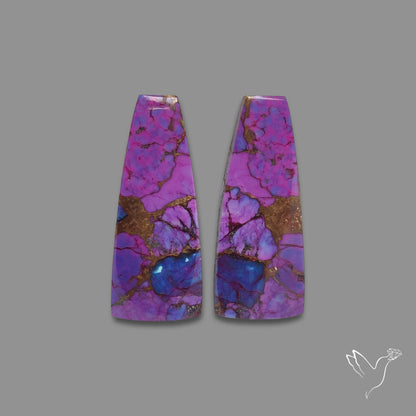 Purple Mohave Turquoise Pair