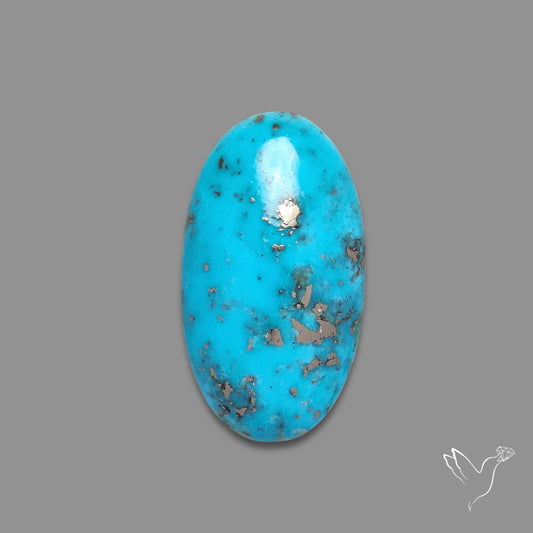 Morenci Turquoise With Pyrite Inclusions