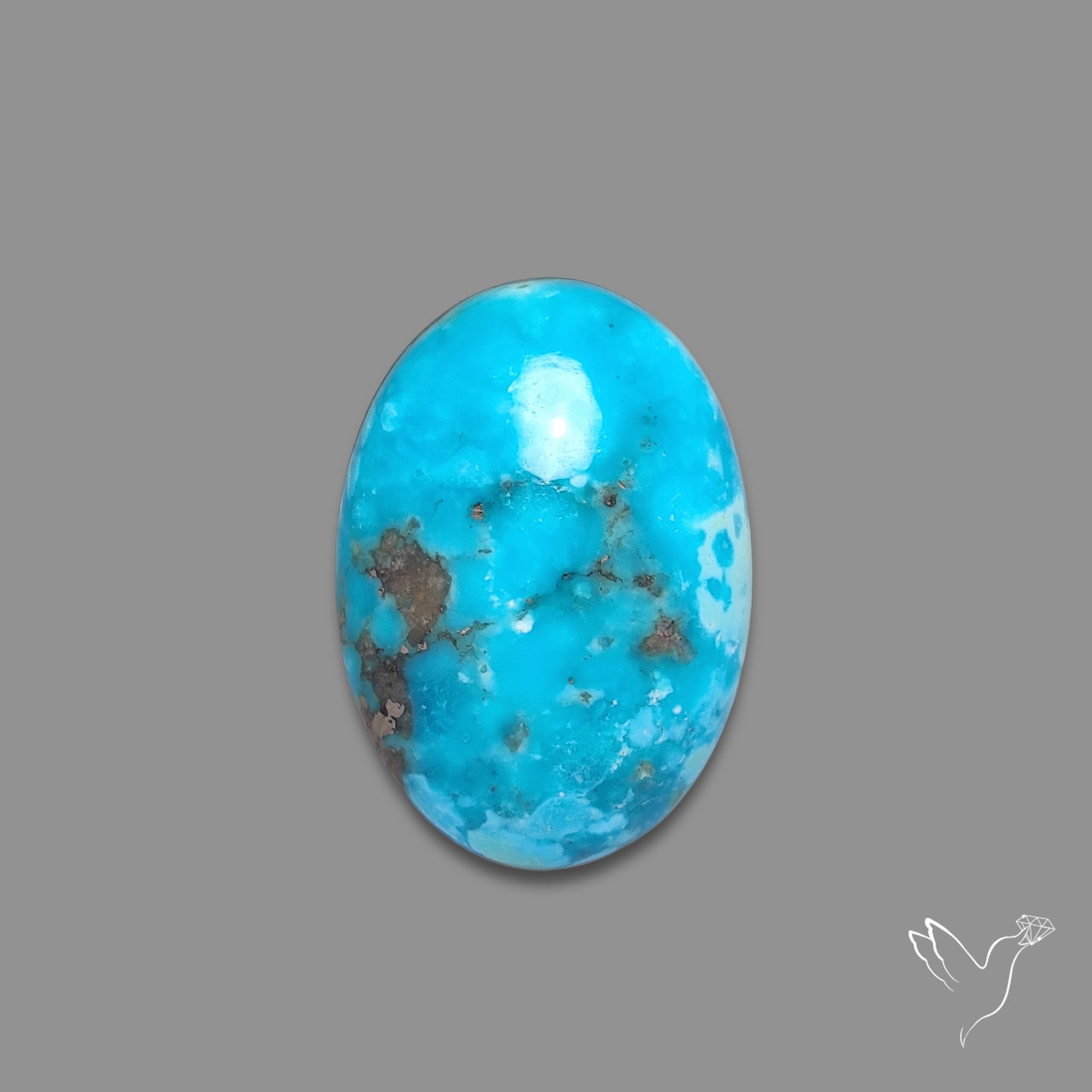 Morenci Turquoise With Pyrite Inclusions