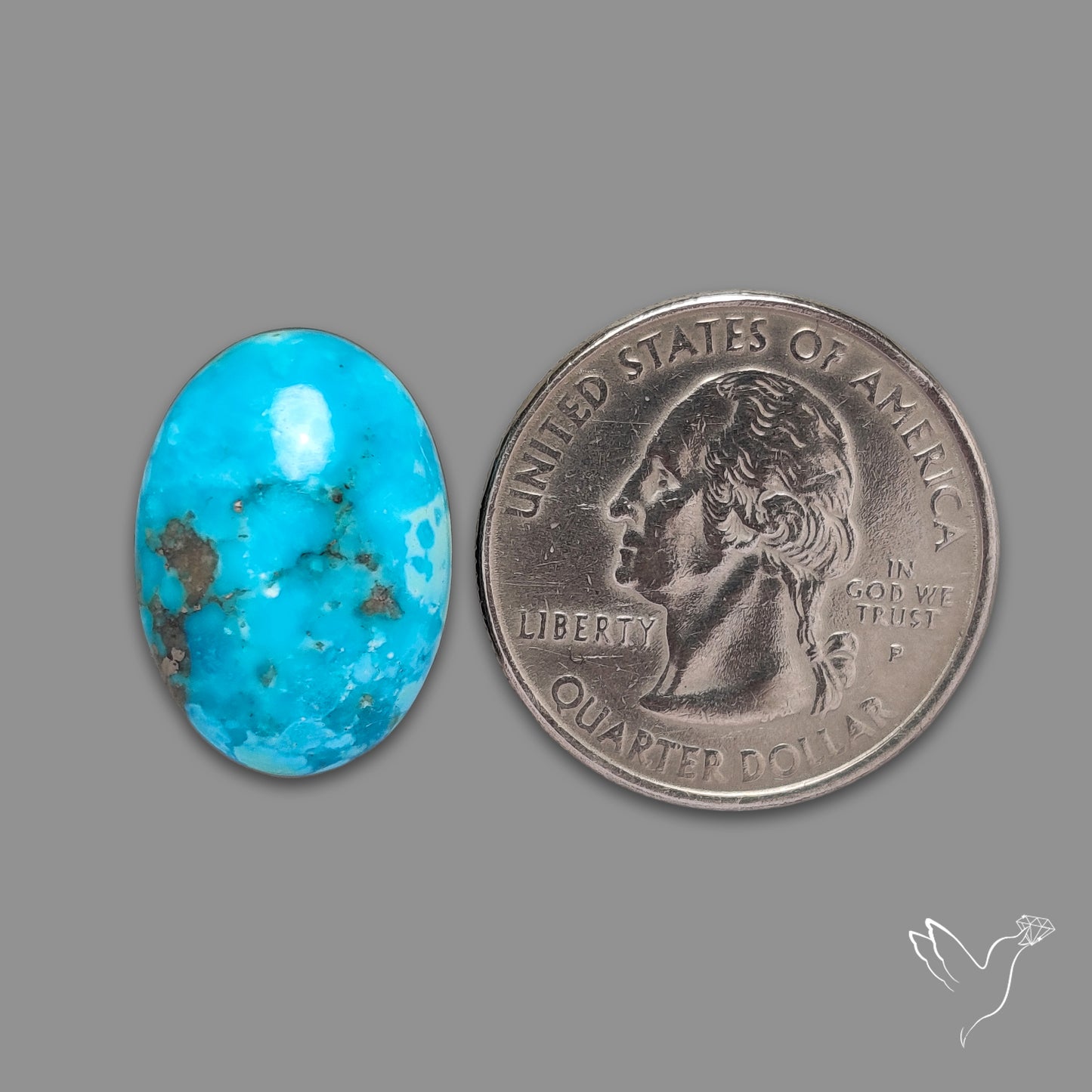 Morenci Turquoise With Pyrite Inclusions