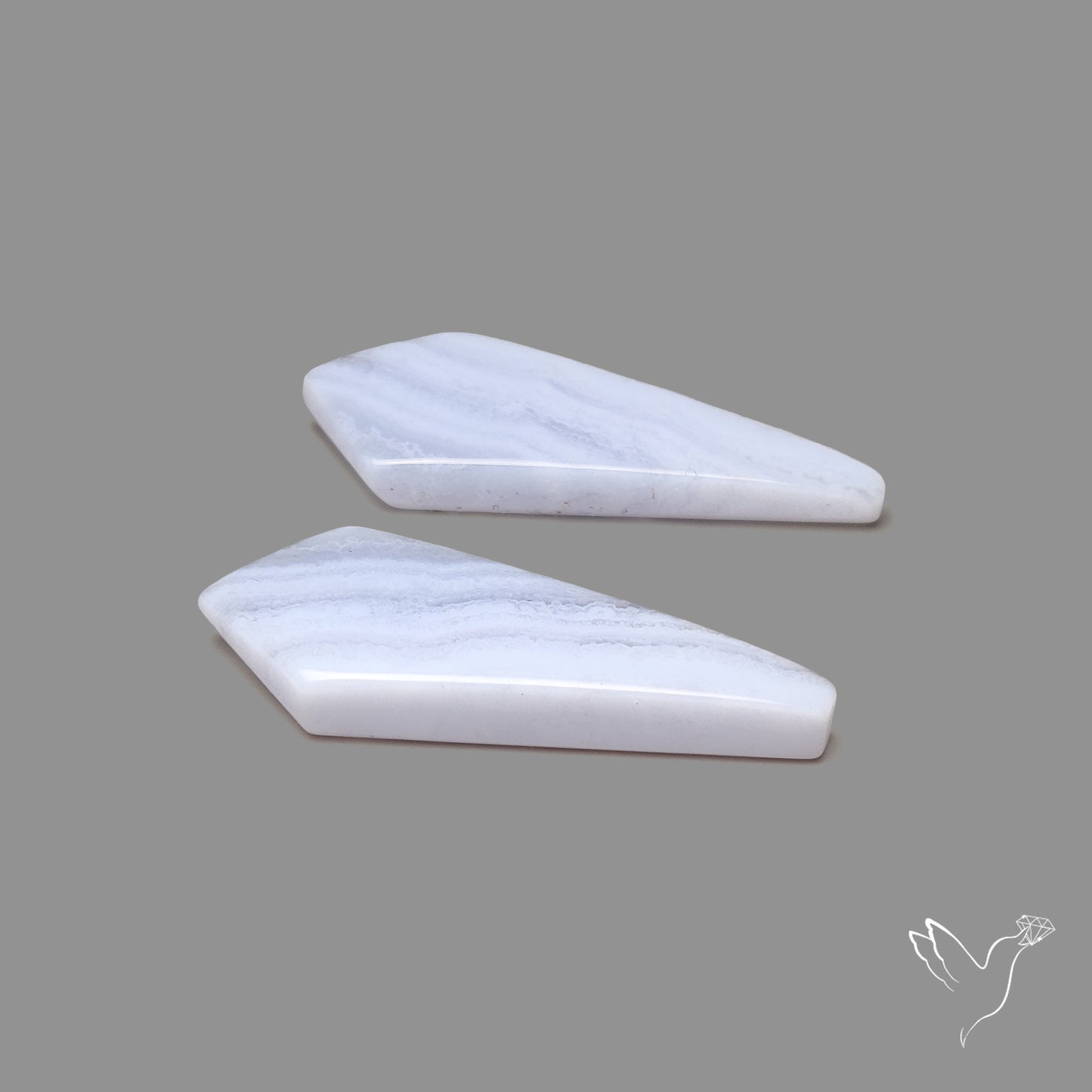 Blue Lace Agate Pair