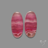 Rare Gem Cobaltoan Calcite Pair Deep Pink