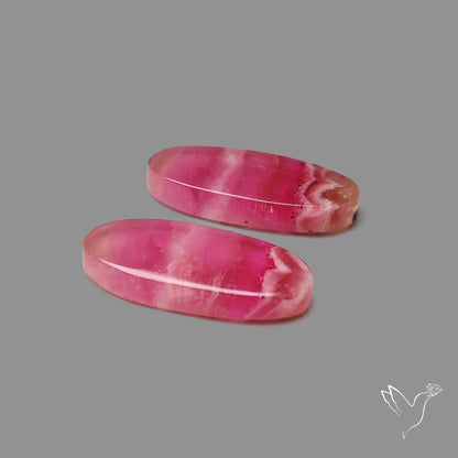 Rare Gem Cobaltoan Calcite Pair Deep Pink