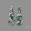Chrome Diopside In Quartz Pair