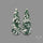 Chrome Diopside In Quartz Pair
