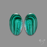 Chrysocolla In Malachite Pair