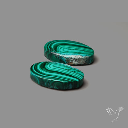 Chrysocolla In Malachite Pair