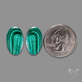 Chrysocolla In Malachite Pair