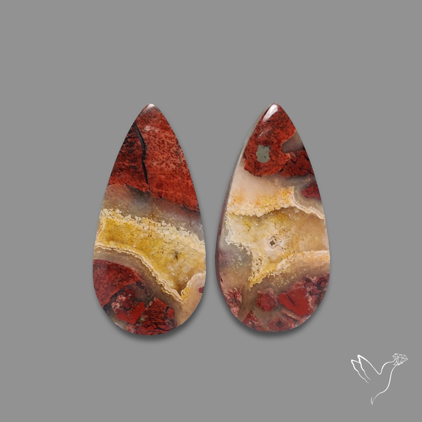 Snakeskin Jasper Pair