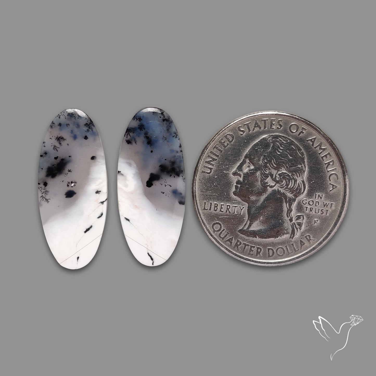 Dendritic Opal Pair