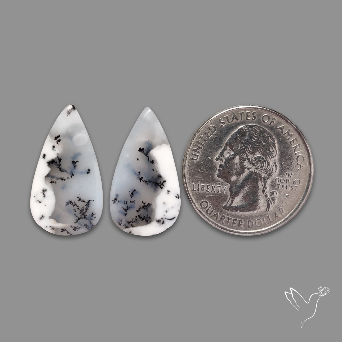Dendritic Opal Pair