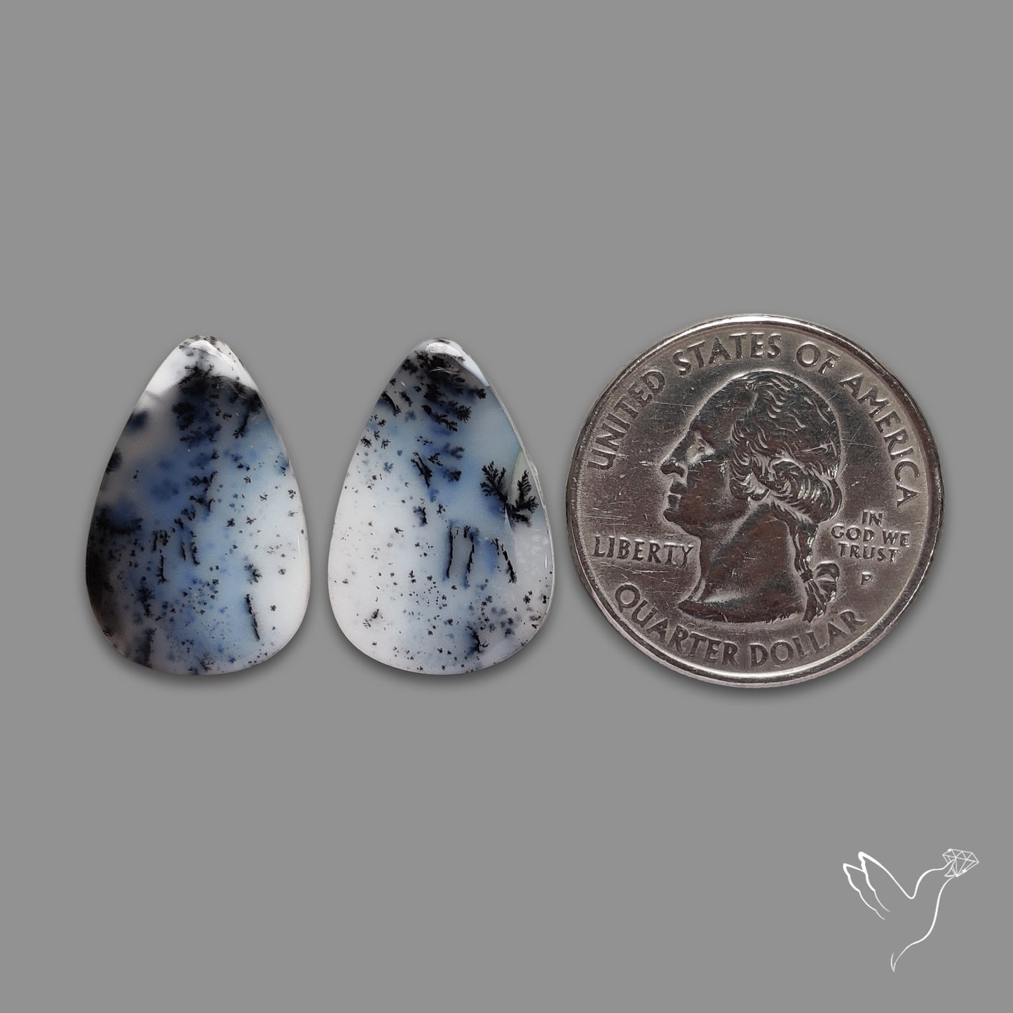 Dendritic Opal Pair