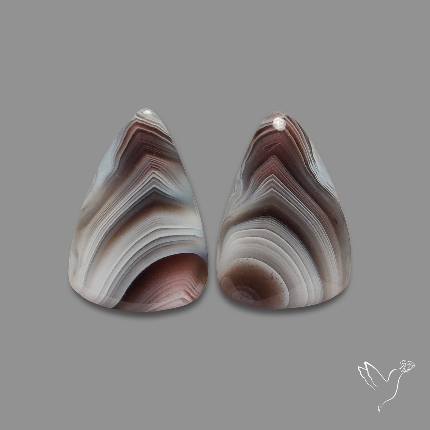 Botswana Agate Pair