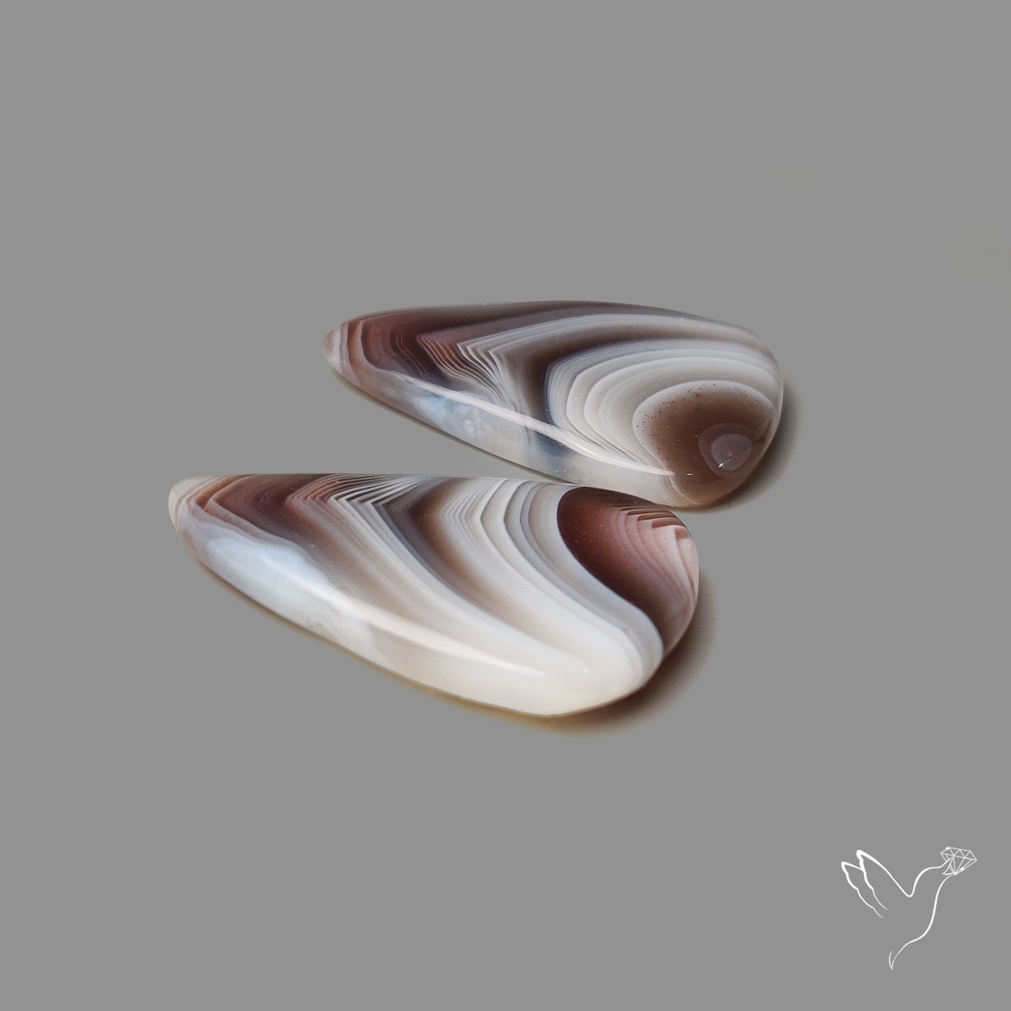 Botswana Agate Pair
