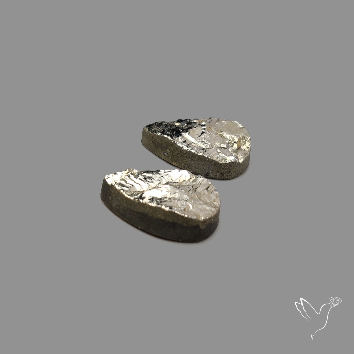 Raw Face Pyrite Pair