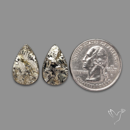 Raw Face Pyrite Pair