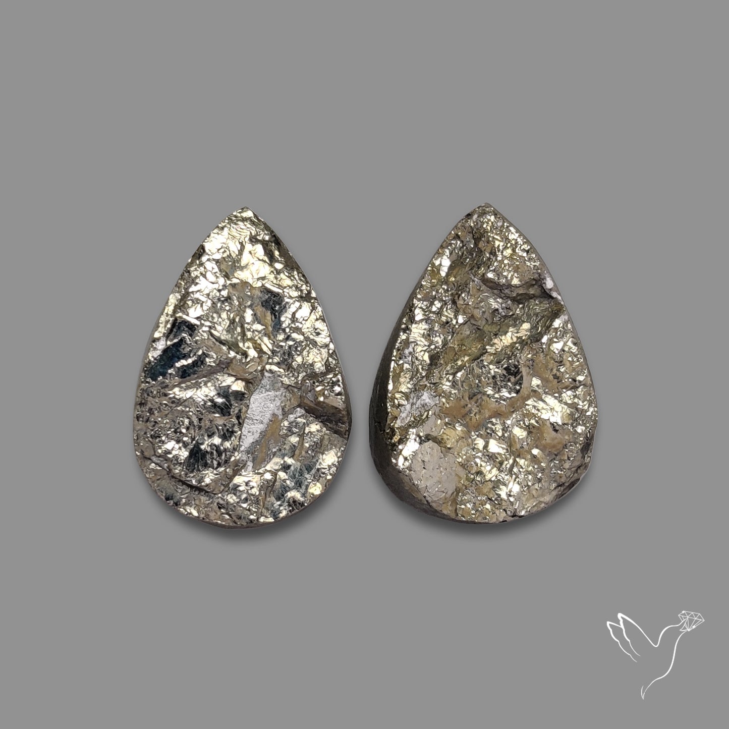 Raw Face Pyrite Pair