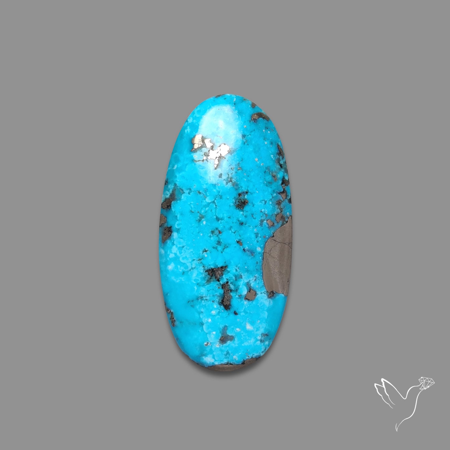 Morenci Turquoise With Pyrite Inclusions