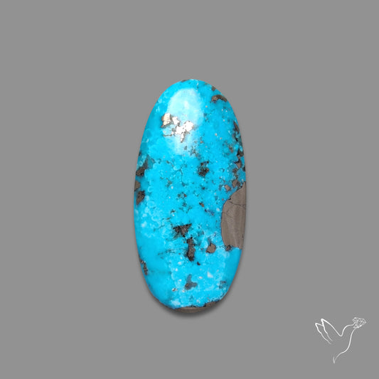 Morenci Turquoise With Pyrite Inclusions
