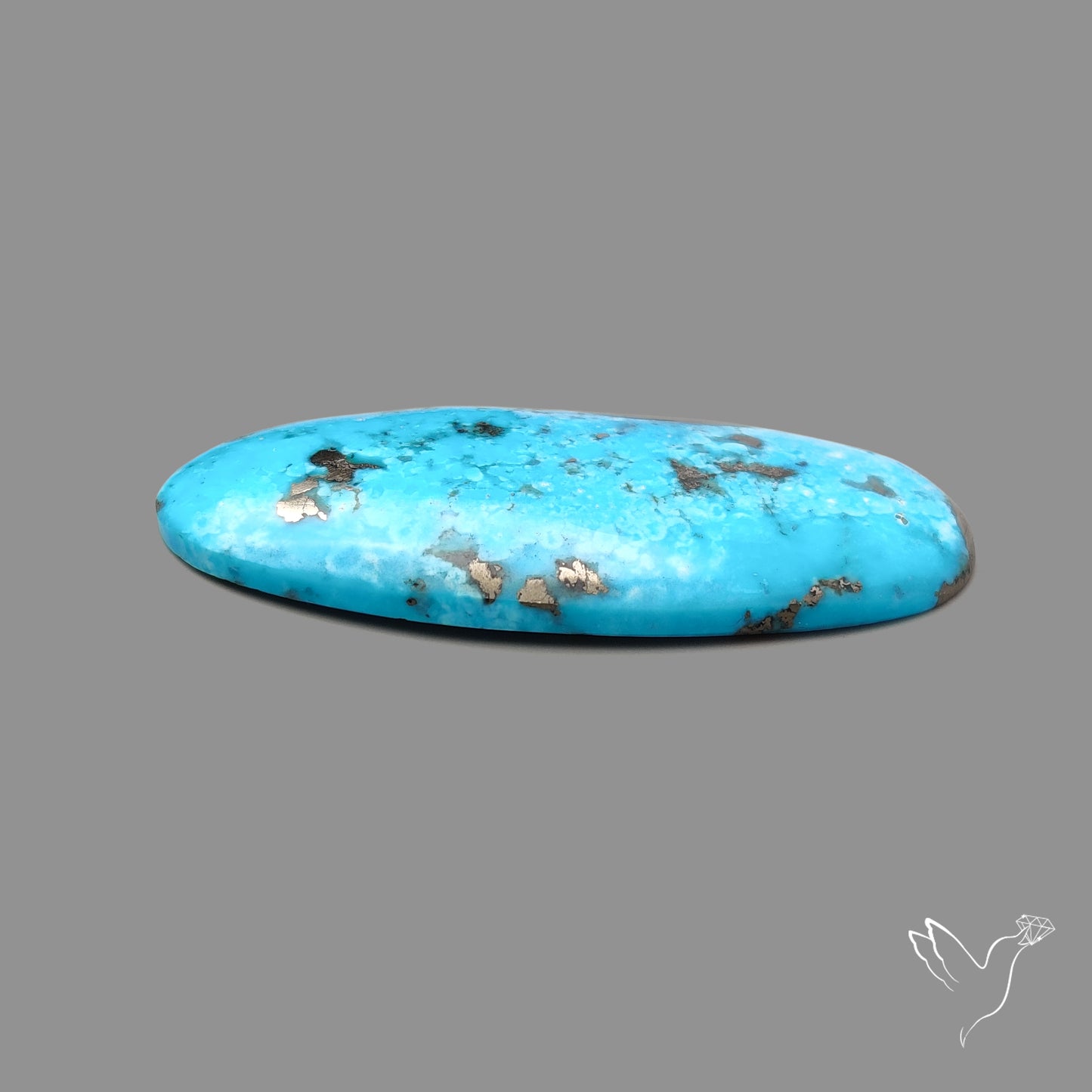 Morenci Turquoise With Pyrite Inclusions