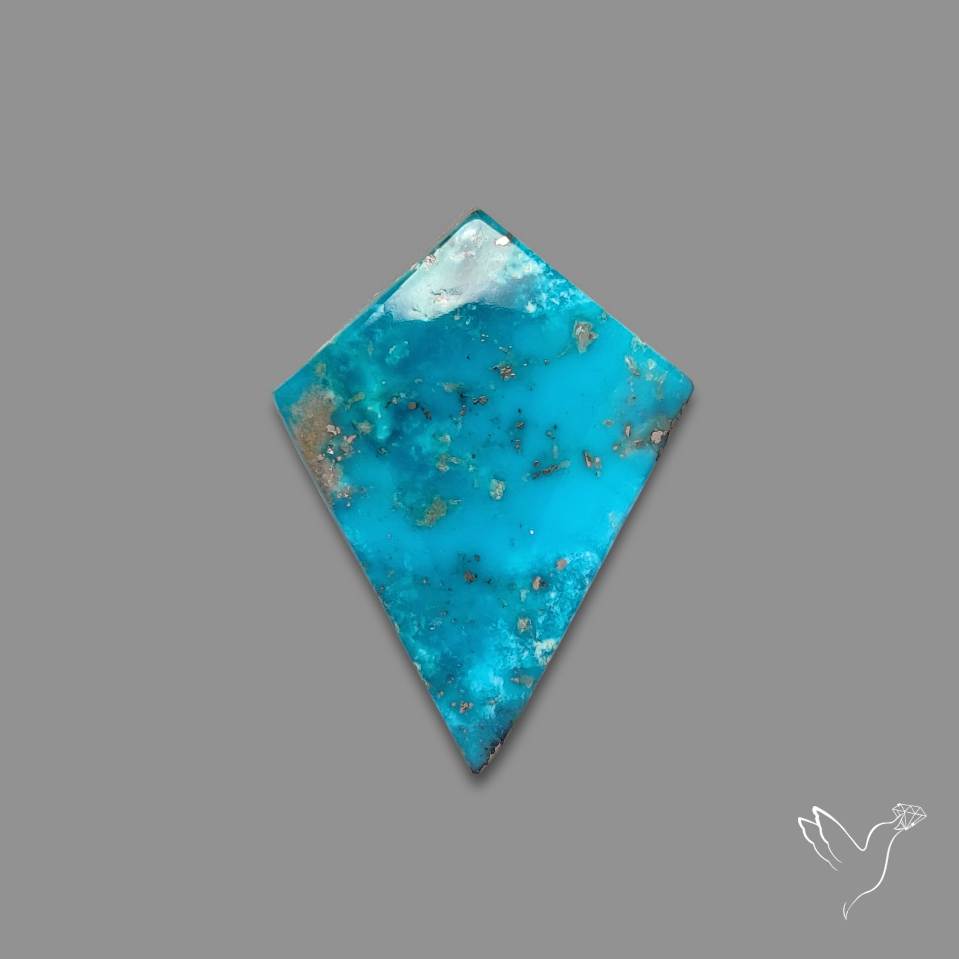 Morenci Turquoise With Pyrite Inclusions