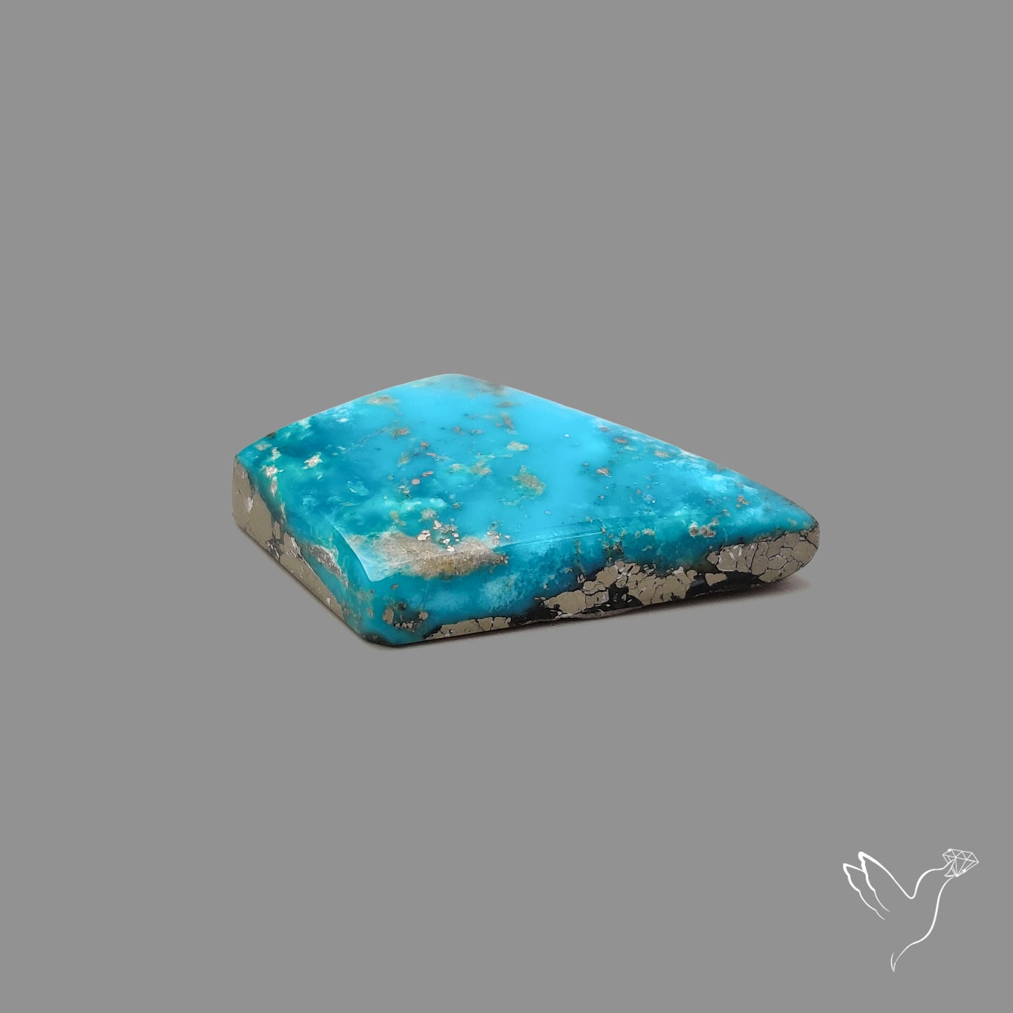 Morenci Turquoise With Pyrite Inclusions