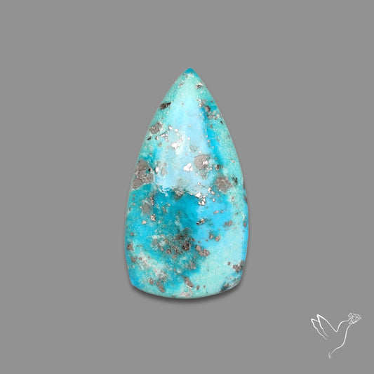 Morenci Turquoise With Pyrite Inclusions