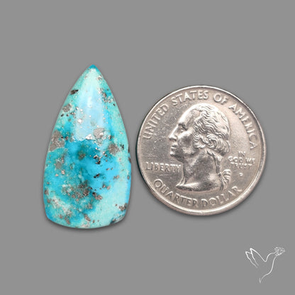 Morenci Turquoise With Pyrite Inclusions