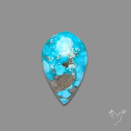 Morenci Turquoise With Pyrite Inclusions