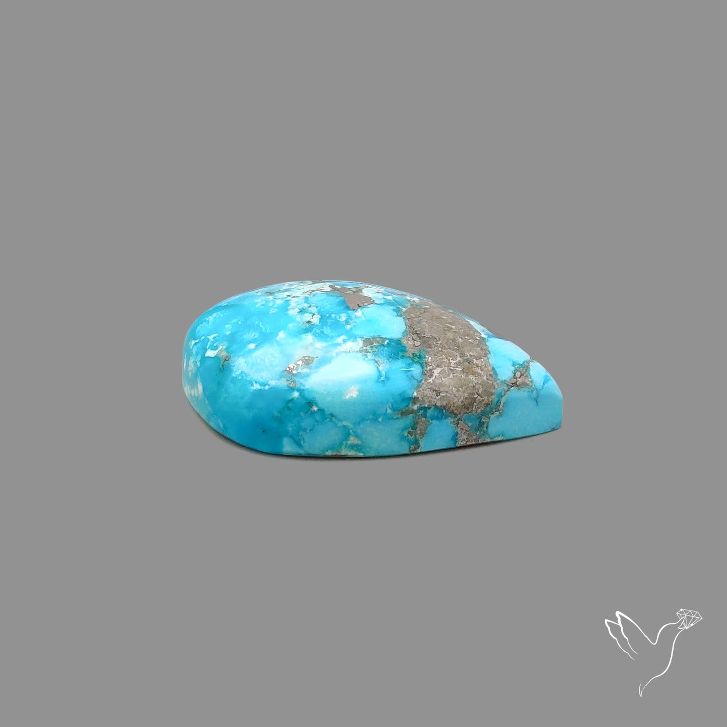 Morenci Turquoise With Pyrite Inclusions