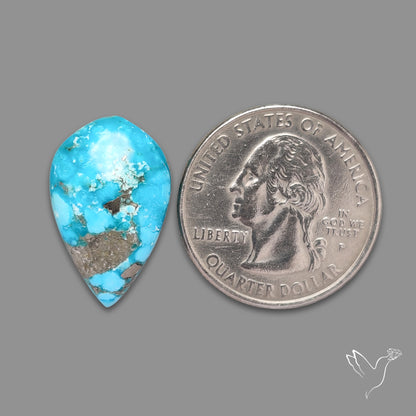 Morenci Turquoise With Pyrite Inclusions