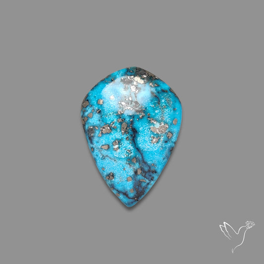 Morenci Turquoise With Pyrite Inclusions
