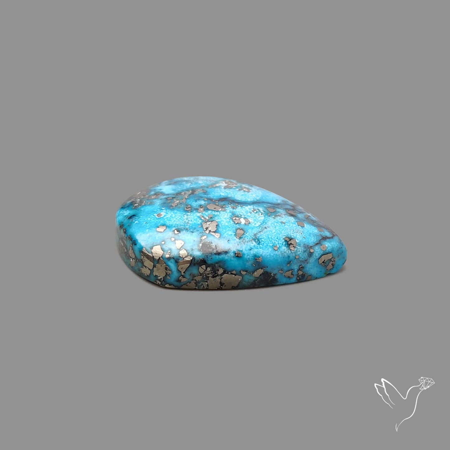 Morenci Turquoise With Pyrite Inclusions