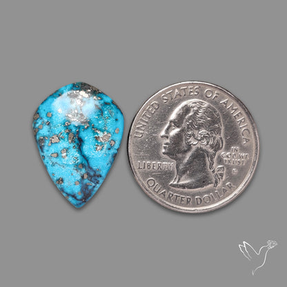 Morenci Turquoise With Pyrite Inclusions