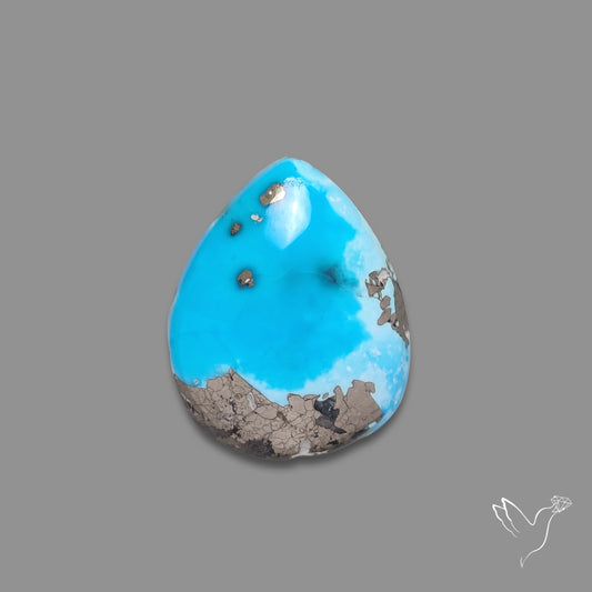 Morenci Turquoise With Pyrite Inclusions
