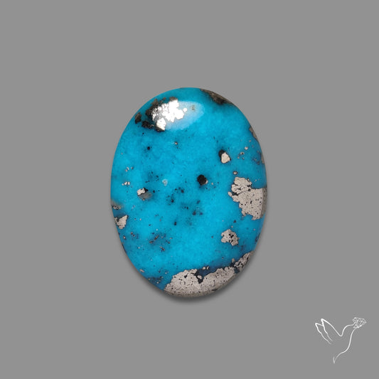 Morenci Turquoise With Pyrite Inclusions