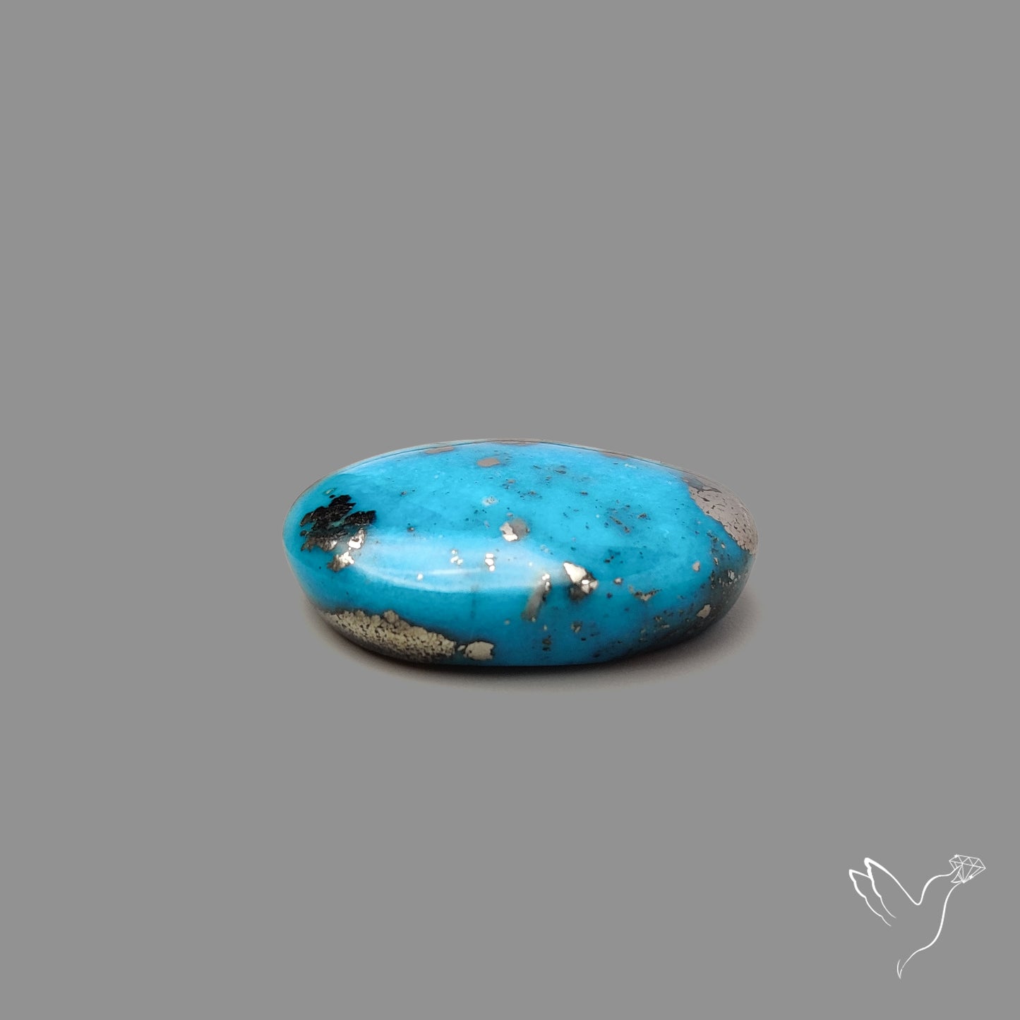 Morenci Turquoise With Pyrite Inclusions