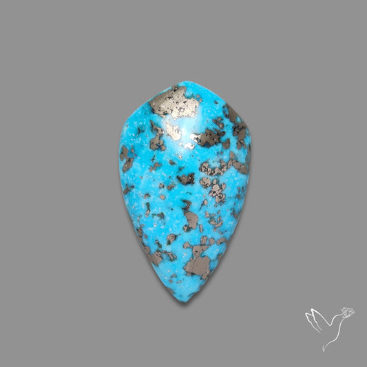 Morenci Turquoise With Pyrite Inclusions