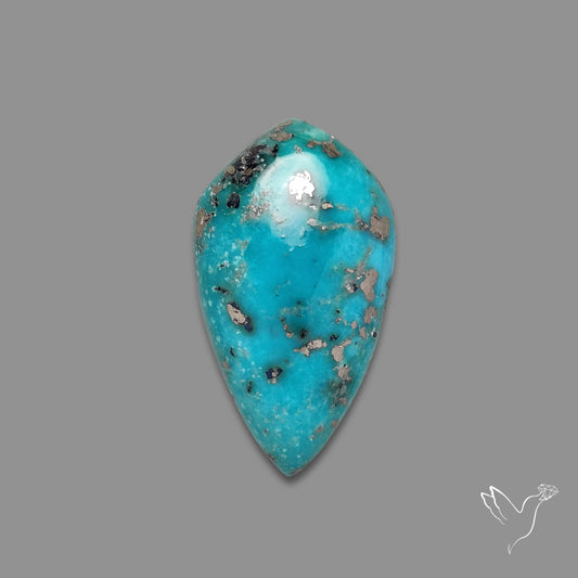 Morenci Turquoise With Pyrite Inclusions