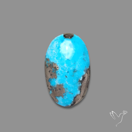 Morenci Turquoise With Pyrite Inclusions