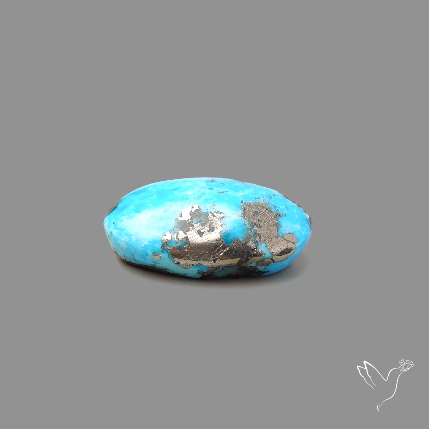 Morenci Turquoise With Pyrite Inclusions