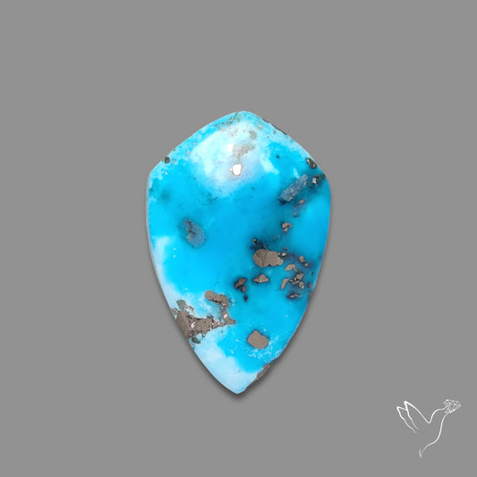 Morenci Turquoise With Pyrite Inclusions