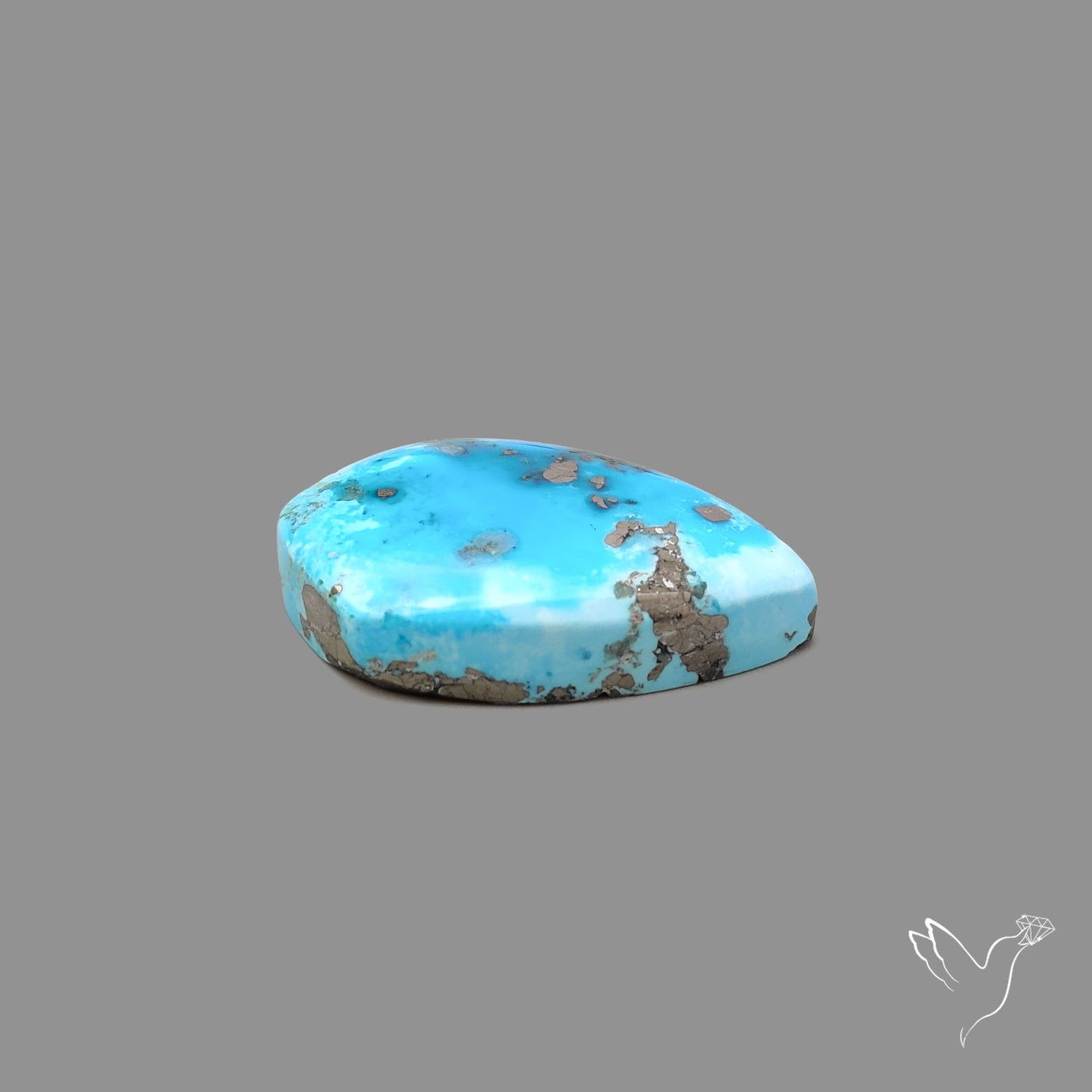 Morenci Turquoise With Pyrite Inclusions