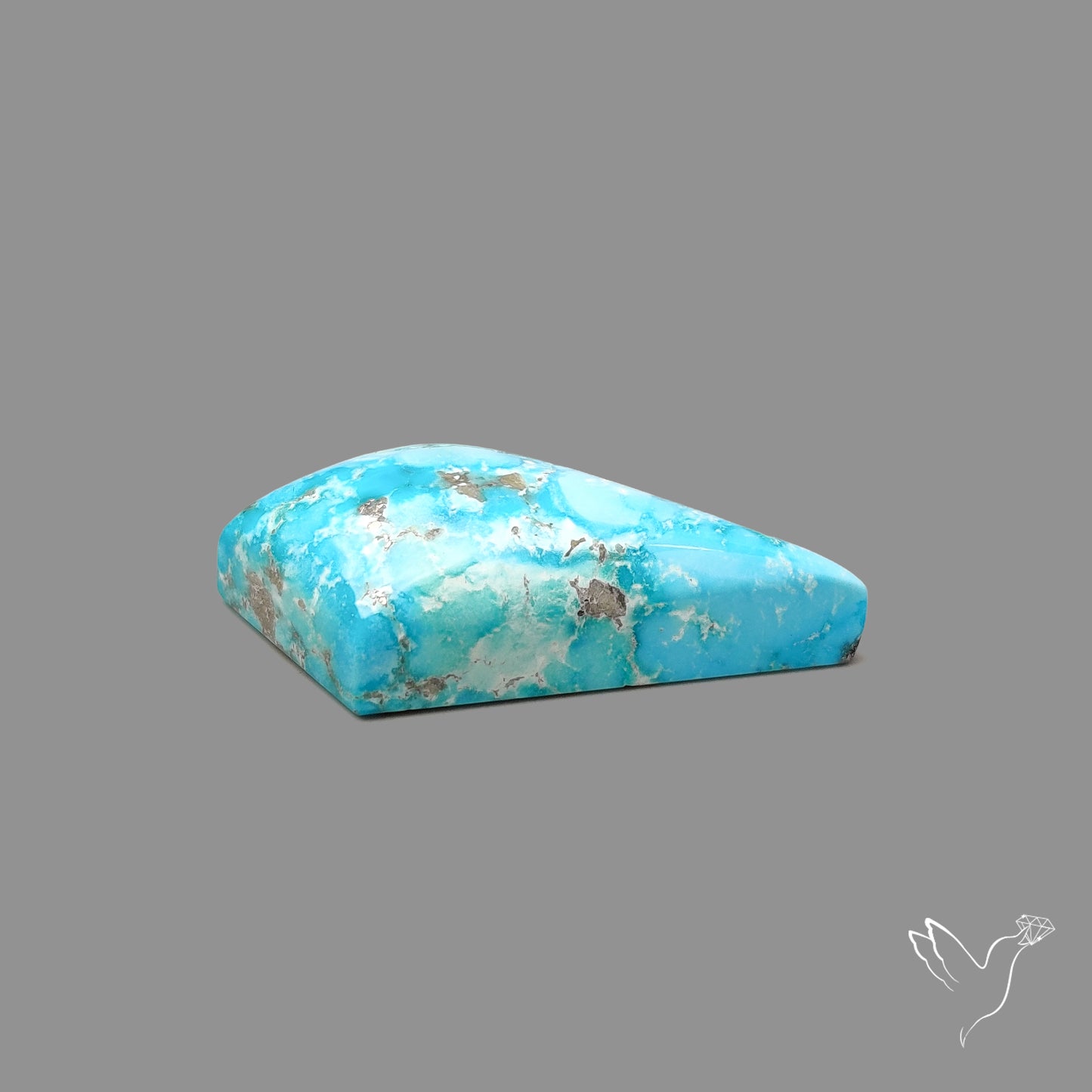 Morenci Turquoise With Pyrite Inclusions