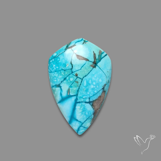 Morenci Turquoise With Pyrite Inclusions