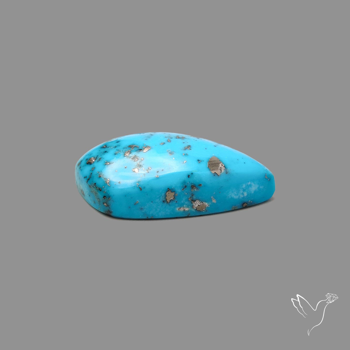 Morenci Turquoise With Pyrite Inclusions