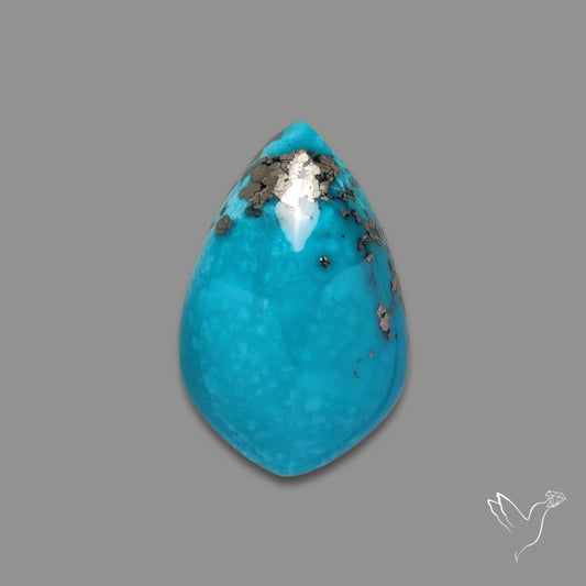 Morenci Turquoise With Pyrite Inclusions