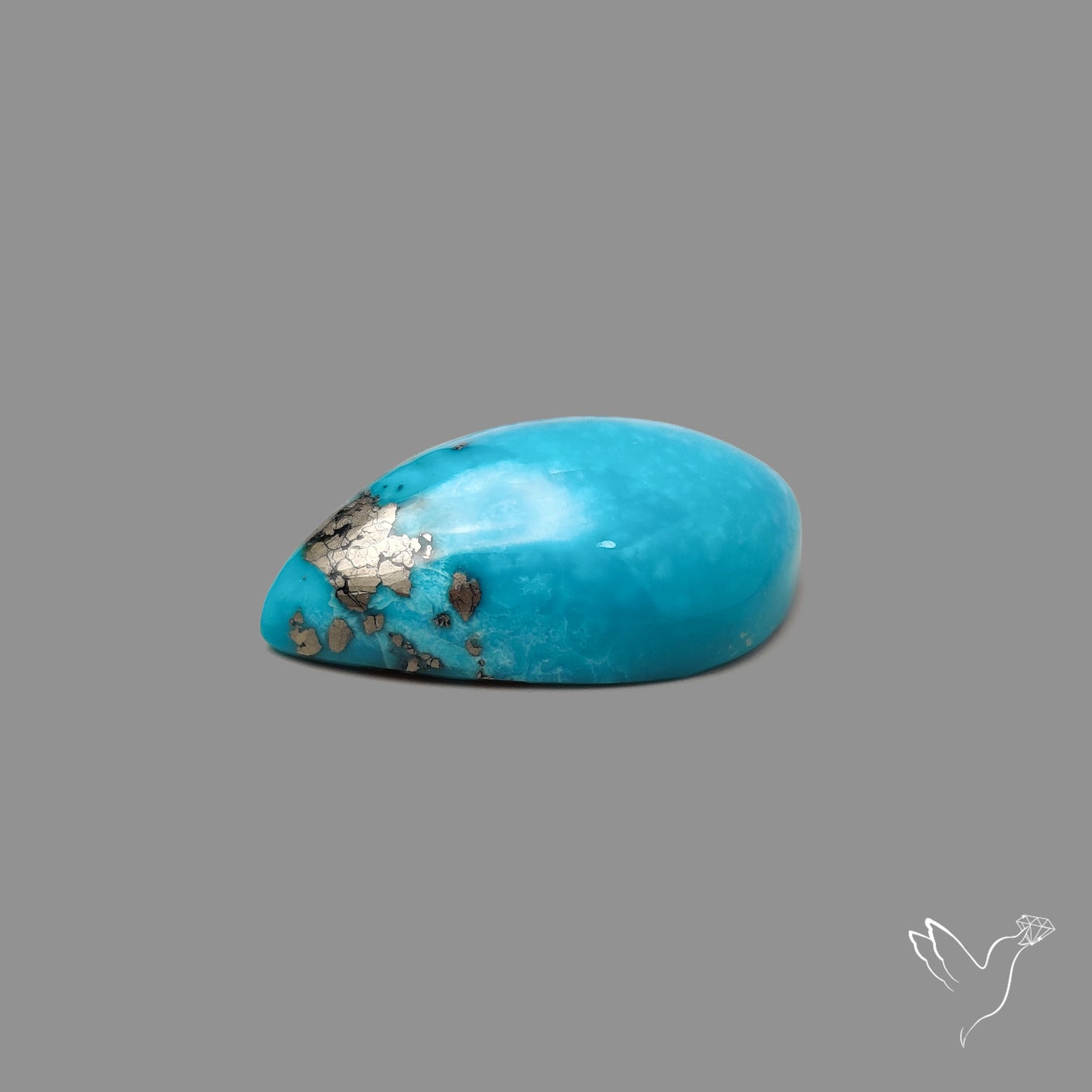 Morenci Turquoise With Pyrite Inclusions