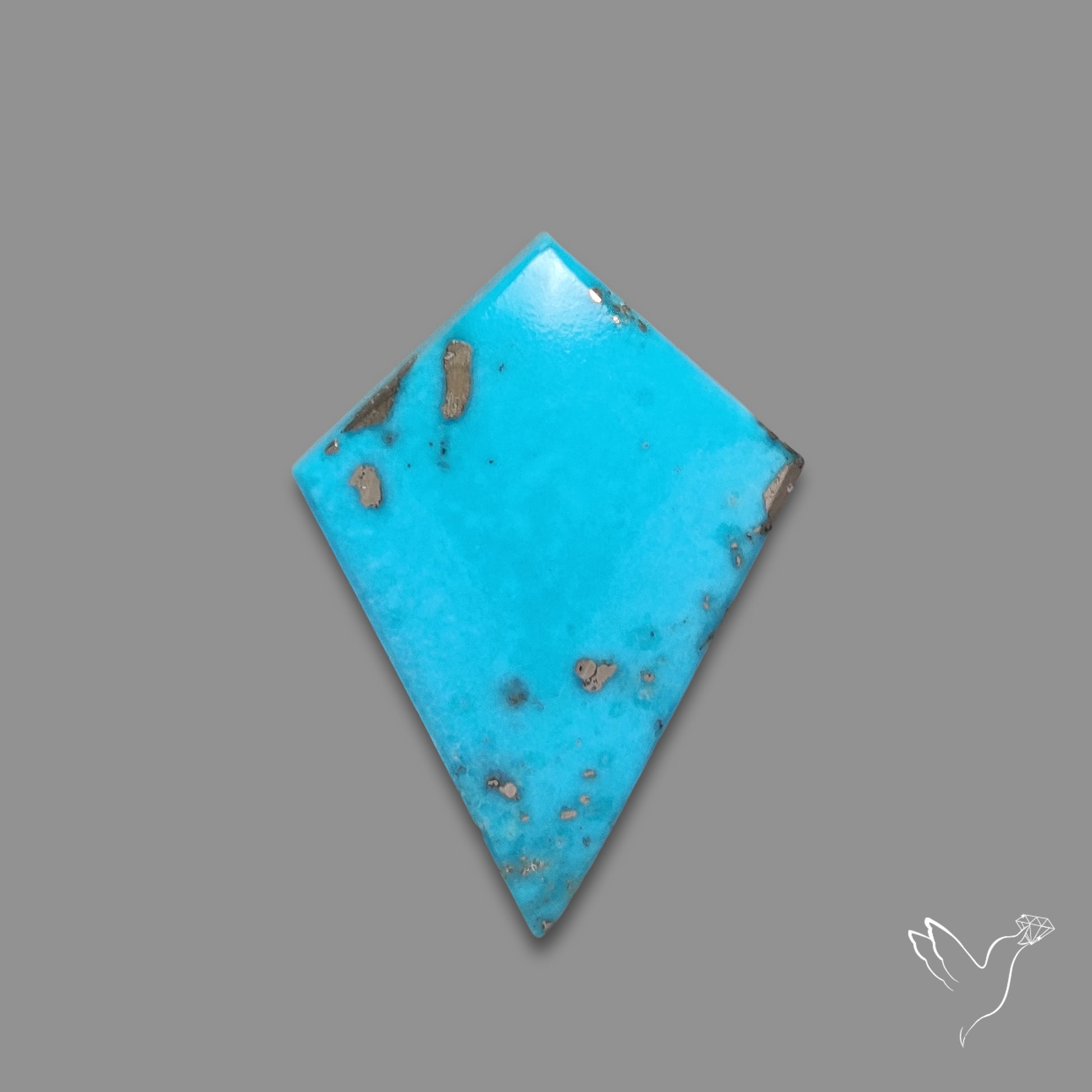 Morenci Turquoise With Pyrite Inclusions
